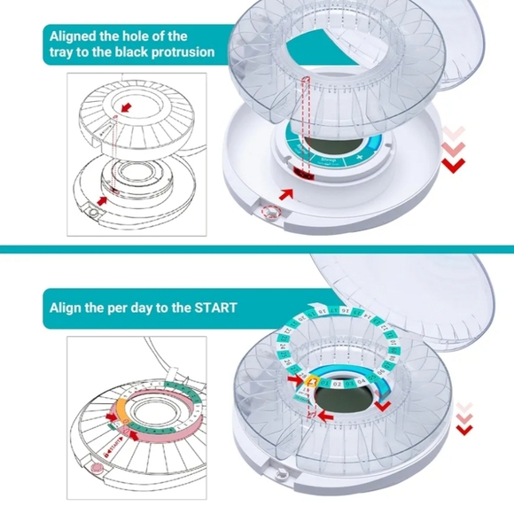 Zoksi New Bluetooth Smart Automatic Pill Dispenser, Electronic - Picture 6 of 16